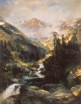 Paisaje de la Montaña de la Santa Cruz Thomas Moran Pinturas al óleo
